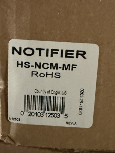 Notifier ncm - , hs-ncm-mf
