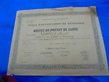 Brevet Prévot de Sabre R