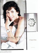 PUBLICITE ADVERTISING 056  2010  Chaumet  montre Class One &  Sophie Marceau