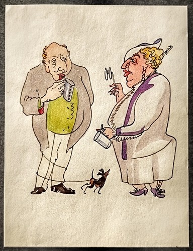 Dessin aquarelle humoristique - aquarelle,