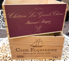 2 CAISSES A VIN EN BOIS : CLOS