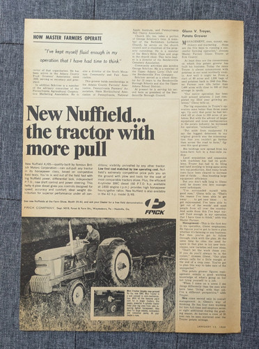 Frick nuffield tractor - frick,