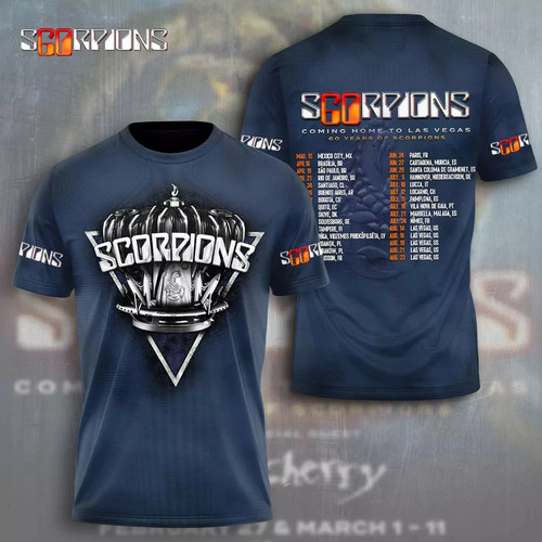 Scorpions band shirt 2025 - scorpions, 3d