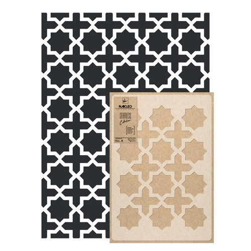 Marocain pochoir plastique - pochoir, en