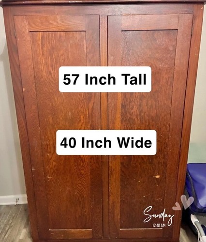 Antique wardrobe armoire - wardrobe,