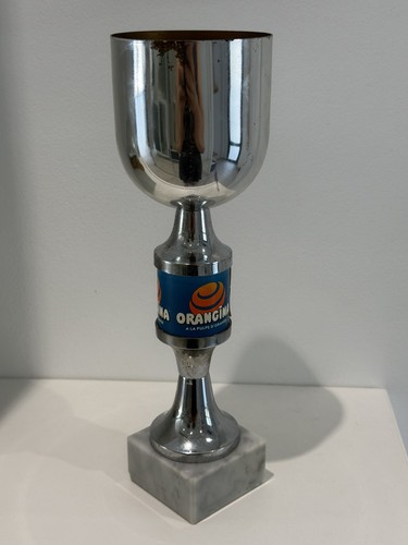 Trophée métal marbre - métal, et