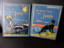 R.KiplingLe livre et le second livre de la jungle delagrave Cartonnage,Reboussin