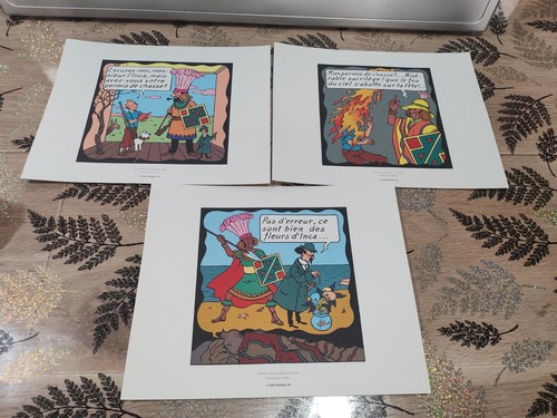 Lot planches tintin - de,
