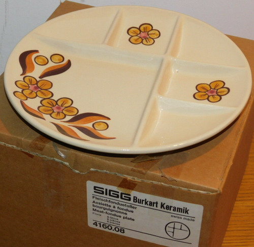 Vintage lot assiette fondue - vintage,