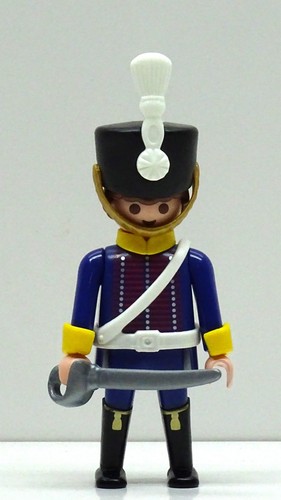 Playmobil husar soldat bleu - husar,