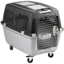 KERBL - Box de transport pour chien - GULLIVER MEGA - 70 x 50 x 51 cm - Gris