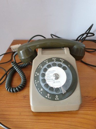 Téléphone cadran bicolore - cadran,