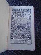 MISSEL VESPERAL ROMAIN