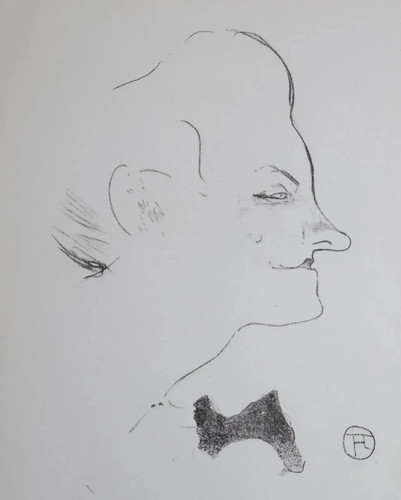 Toulouse lautrec profil - toulouse,