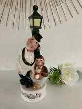 18 ⚜️ Ancienne Bouteille à Liqueur  Boite à Musique en Porcelaine La Vie en Rose