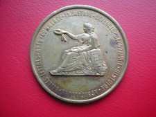 TOULOUSE MEDAILLE BRONZE DORE SOCIETE ACADEMIQUE HISPANO PORTUGAISE