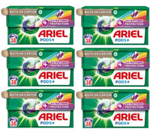 Pack 38 Pods+ ARIEL "EXTRA FIBRE PROTECTION" Capsules Lessive Liquide Lot Lavage