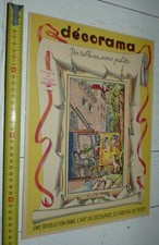 RARE CARTONNAGE DECOUPAGE VOLUMETRIX DECORAMA 1950 Chat Botté CONTE PERRAULT