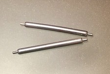 2 NOS fat armored and unloseable Rolex springbars 19mm STAINLESS STEEL POMPE