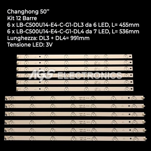 Kit barres bandes led - 12, tv
