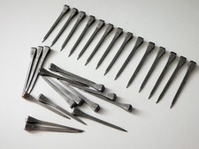 65mm Lot de 30 anciens clous en fer forgé,Tête Carré 7X8 mm,serrure,Porte,Déco