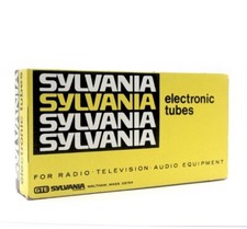Sylvania Late, étui, carton vide pour 5 Tubes, lampe, Röhre, Valve, Lampa. X1