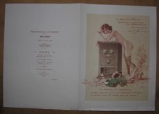 Menu de l'association artistique "Le Cornet".  Neumont à François. 1923
