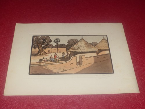 Afrique noire 1930 scene - afrique,