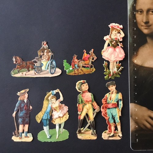 Chromos personnages ancien - chromos,