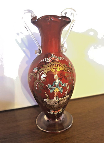 Vase vintage verre - vase, en