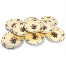 Lot 9 Assiettes À Dessert - Sarreguemines -  Agreste  - Champêtre - Vintage