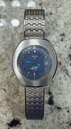 Elgin swissonic quartz blue - quartz,