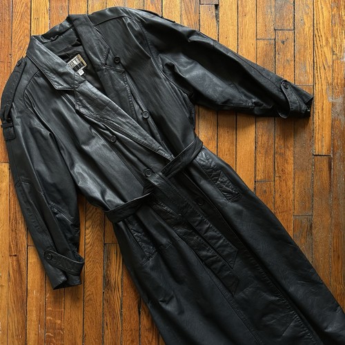 Vtg 80s pelle cuir - vtg, black