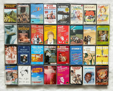 Lot 32 Cassettes Audio - Variété/ Musique de Film/ Pop/ Chanson FR + Boîte