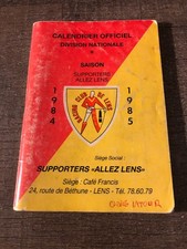 rare calendrier Officiel RCL )) RC LENS * Saison 1984/85