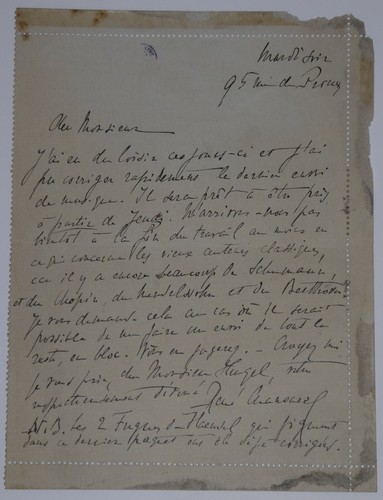 Chansarel rené carte lettre - -,