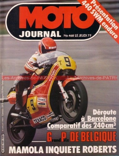 Moto journal 468 - journal, honda