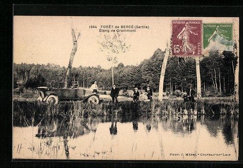 Cpa foret bercé etang de - etang,