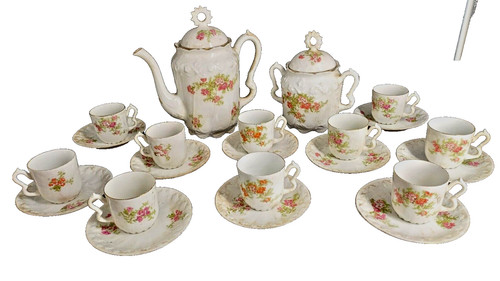 Service cafe porcelaine - a, en