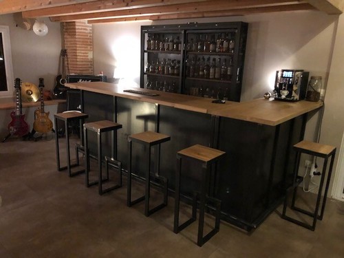 Comptoir bar industriel sur - bar,