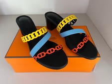 Chaussures Hermès : sandales Ajaccio - cuir multico - Pointure 37.5 - NEUF boite