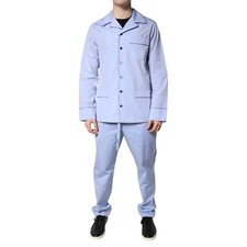 Dolce & Gabbana Pyjama Bleu Clair Dg Logo Coton Hommes Ensemble 40/US15.75 / M