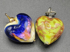 Murano verre lot de 2 coeurs