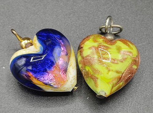 Murano verre lot coeurs - 2,