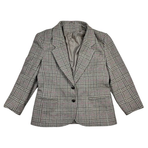 Veste tweed carreaux - carreaux, des
