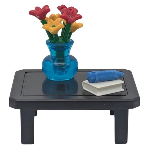 Playmobil table noire vase