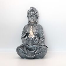 Figure Statuette Bouddha 20 cm avec Lampe Solaire Intérieur Extérieur