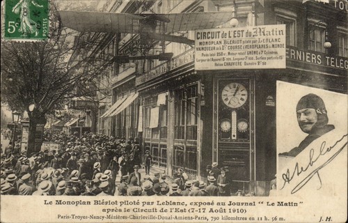 Monoplan blériot piloté - blériot, par