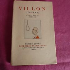 [DUBOUT] VILLON - Oeuvres