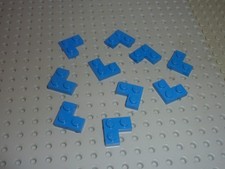 10 plaques Bleu LEGO corner